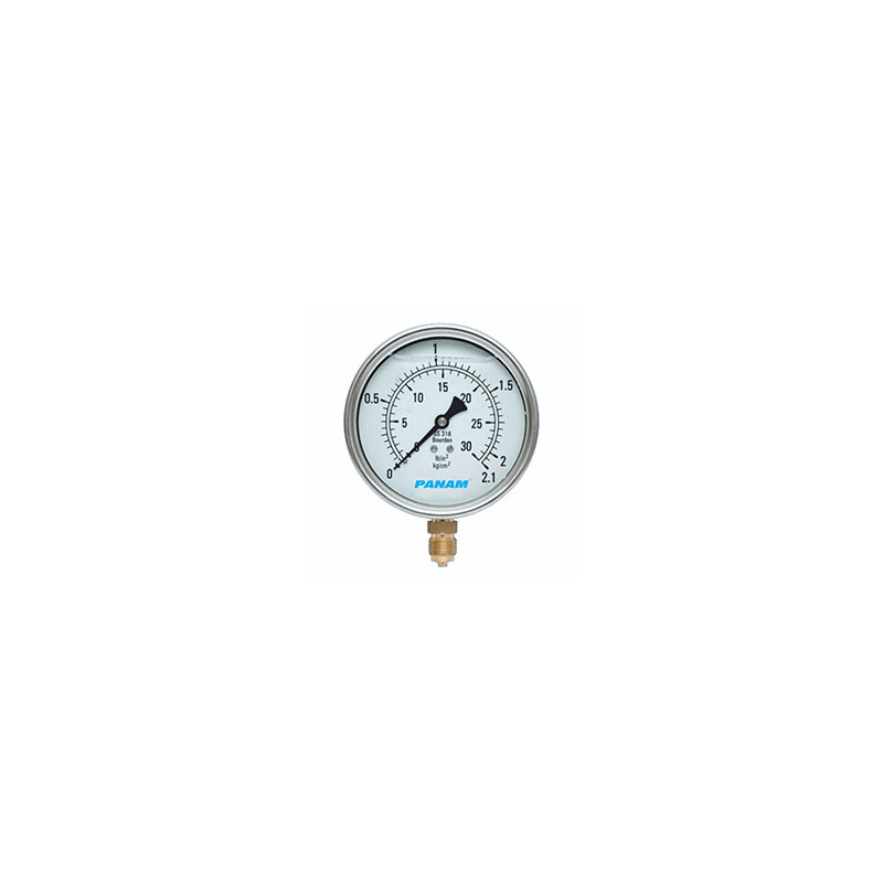 PANAM Liquid Filled Pressure Gauge PGFB