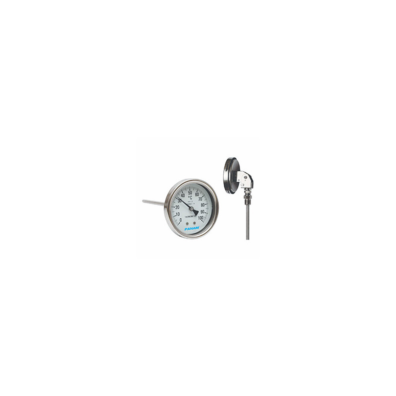 PANAM All Stainless Steel Bimetal Thermometer PBMT (Dial 63 to 160 mm)