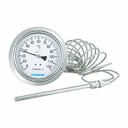 PANAM All Stainless Steel Gas Actuated Thermometer PGTS (Rigid Stem or Capillary)
