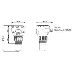 SONDAR RM150 Integral Radar Level Meter, 60 GHz, 15 m | ASSINOV