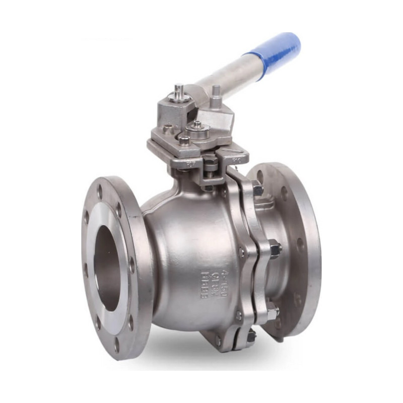 2-PC Flanged Ball Valve with Deadman Handle