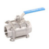 3-PC Ball Valve Threaded / SW / BW, ISO 5211 Pad
